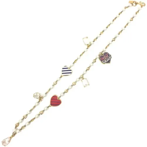 Pre-owned Jewellery, female, , Size: ONE SIZE Pre-owned Fabric necklaces - Coach Pre-owned - Modalova