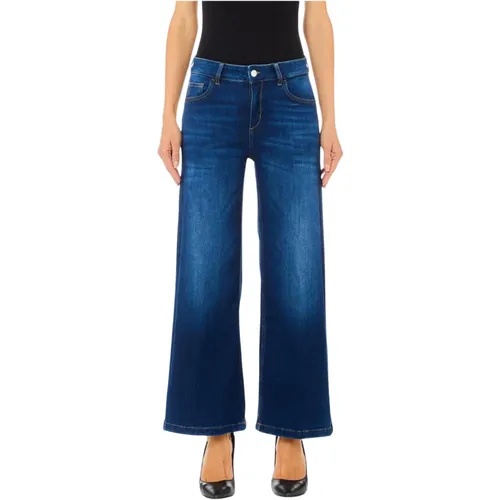 Cropped Jeans Perfekt für den Alltag , Damen, Größe: W27 - Liu Jo - Modalova