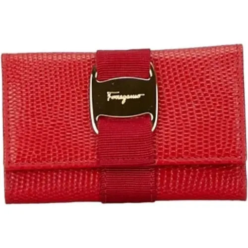 Pre-owned Leather key-holders , female, Sizes: ONE SIZE - Salvatore Ferragamo Pre-owned - Modalova