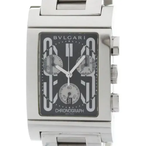 Pre-owned Watches, male, , Size: ONE SIZE Pre-owned Stainless Steel watches - Bvlgari Vintage - Modalova