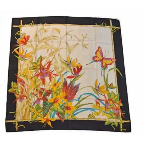 Pre-owned Scarves, female, , Size: ONE SIZE Pre-owned Silk scarves - Dior Vintage - Modalova