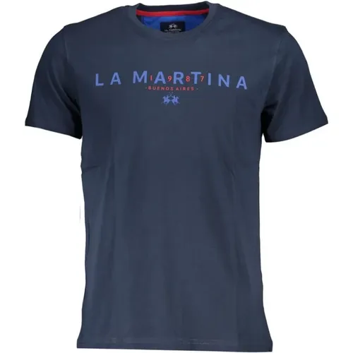 Cotton Casual T-Shirt , male, Sizes: XL, L - LA MARTINA - Modalova