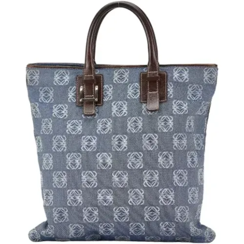 Pre-owned Tote Bags, female, , Size: ONE SIZE Pre-owned Canvas handbags - Loewe Pre-owned - Modalova