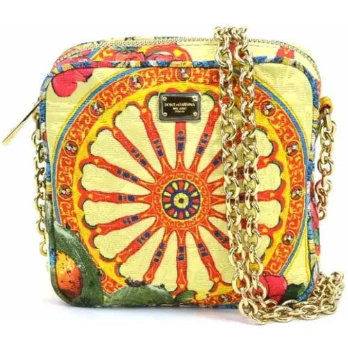 Pre-owned Canvas shoulder-bags , female, Sizes: ONE SIZE - Dolce & Gabbana Pre-owned - Modalova