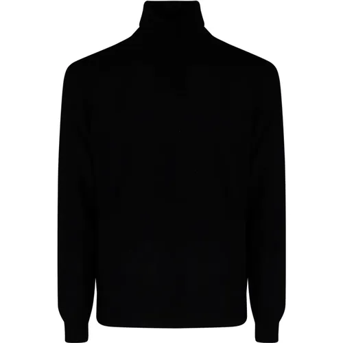 Turtlenecks, male, , Size: L High-neck Wool Cashmere Sweater - Filippo De Laurentiis - Modalova