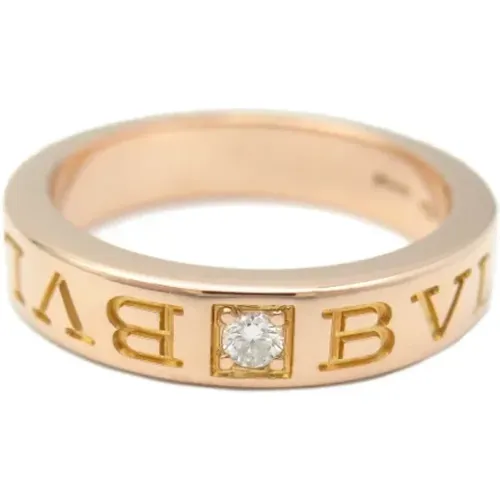 Pre-owned Jewellery, female, , Size: ONE SIZE Pre-owned Rose Gold rings - Bvlgari Vintage - Modalova