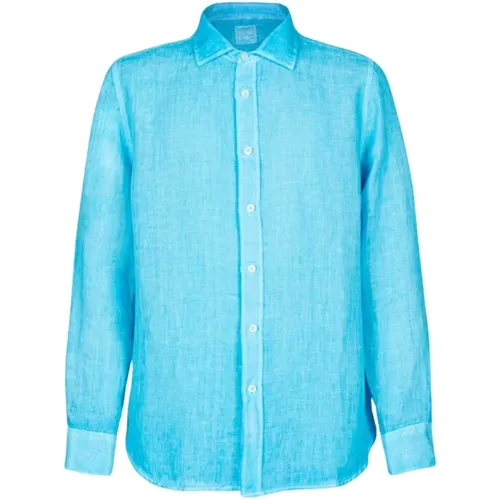 Slim Fit Linen Shirt , male, Sizes: 3XL, M, S - 120% lino - Modalova