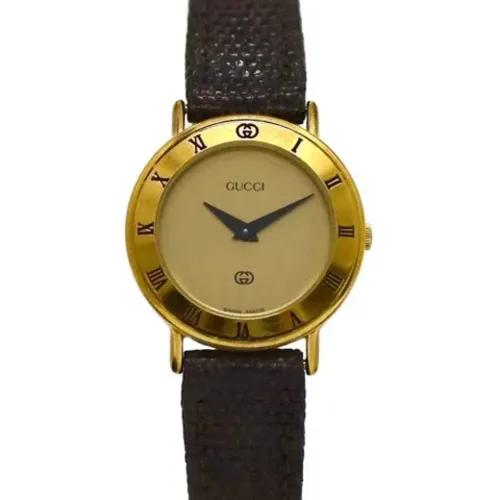 Pre-owned Leather watches , female, Sizes: ONE SIZE - Gucci Vintage - Modalova