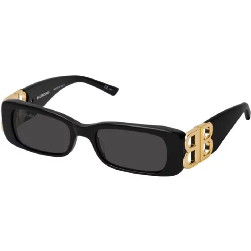 Dynasty Rectangle Sunglasses in , female, Sizes: 51 MM - Balenciaga - Modalova