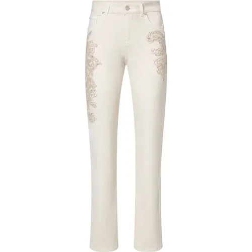 Bestickte Hose mit Bull-Stretch-Stoff - Ermanno Scervino - Modalova