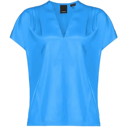 T-Shirts , Damen, Größe: L - pinko - Modalova