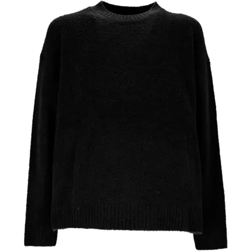 Boucle Strickpullover in Schwarz , Herren, Größe: XS - Amish - Modalova