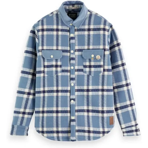 Cozy Flannel Shirt , male, Sizes: S - Scotch & Soda - Modalova