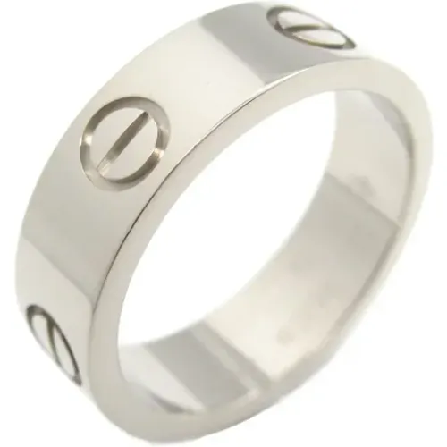 Pre-owned Jewellery, female, , Size: ONE SIZE Pre-owned White Gold rings - Cartier Vintage - Modalova