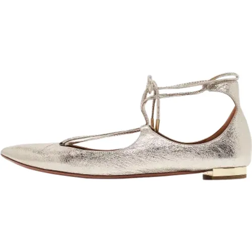 Pre-owned Flats, female, , Size: 9 US Pre-owned Fabric flats - Aquazzura Pre-owned - Modalova