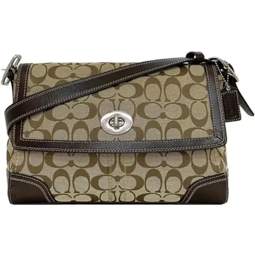 Pre-owned Shoulder Bags, female, , Size: ONE SIZE Pre-owned Canvas shoulder-bags - Coach Pre-owned - Modalova