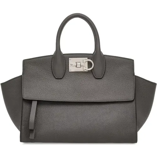 Women's Bags Handbag Grey Ss24 , female, Sizes: ONE SIZE - Salvatore Ferragamo - Modalova