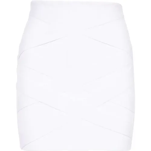 Bandage Knitted Short Skirt , female, Sizes: M, 2XS, S - Balmain - Modalova