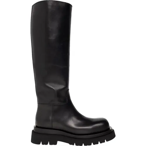 Ankle Boots Leather Round Toe , female, Sizes: 6 UK - Bottega Veneta - Modalova