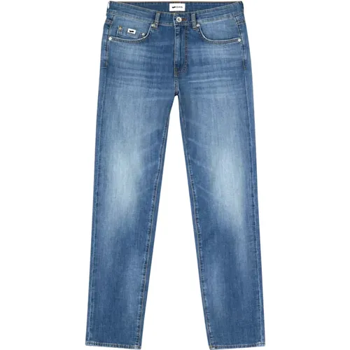 Regular Slim-fit Jeans , Herren, Größe: W38 - GAS - Modalova