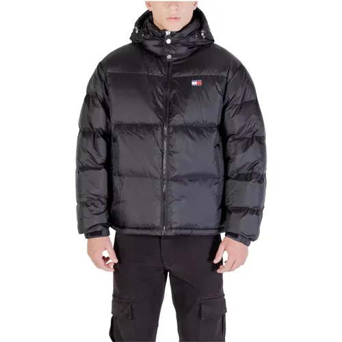 Down Jackets, male, , Size: L Quilted Men's Puffer Jacket - Tommy Jeans - Modalova