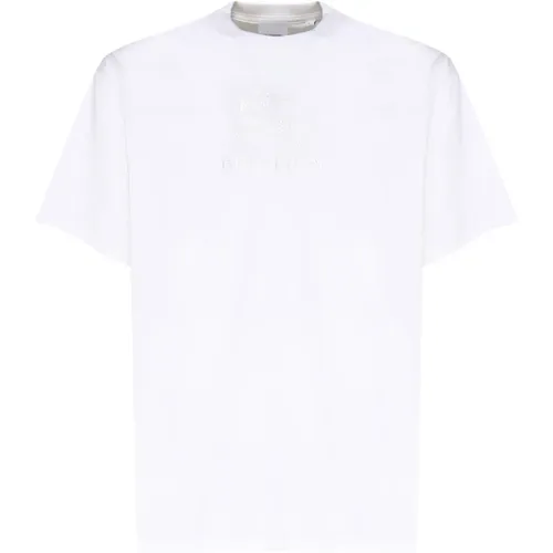 Cotton T-shirt with Equestrian Decoration , male, Sizes: 2XL, XL - Burberry - Modalova