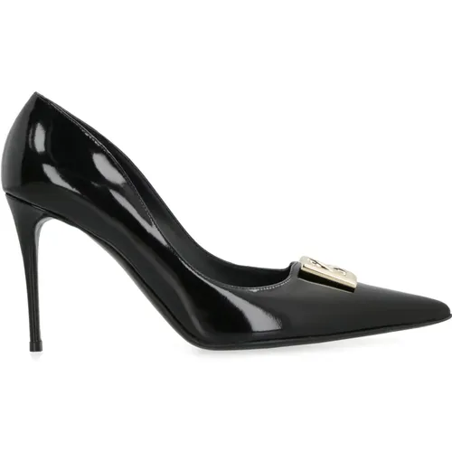 Spitz Zehen Stiletto Absatz Leder Pumps - Dolce & Gabbana - Modalova