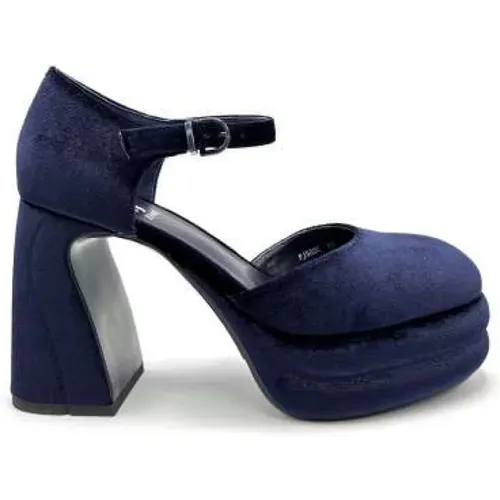 Velvet Mary Jane Shoes , female, Sizes: 5 UK, 3 UK, 6 UK, 2 UK - Jeannot - Modalova