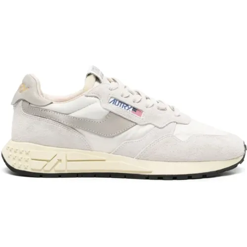 Low Top Sneakers White/Natural , male, Sizes: 7 UK, 8 UK, 6 UK, 9 UK - Autry - Modalova