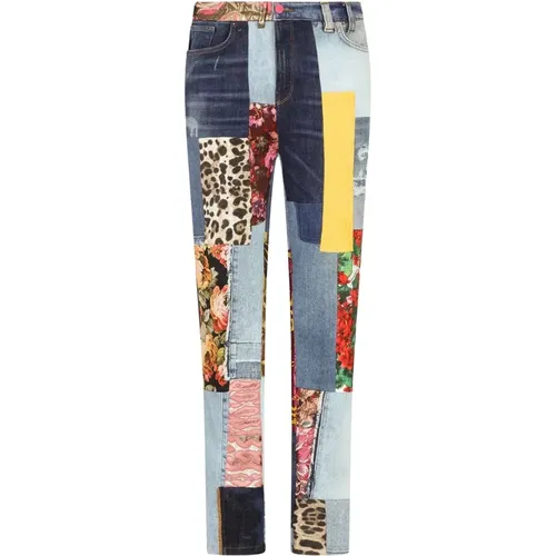 Straight Jeans Upgrade for Women , female, Sizes: XS - Dolce & Gabbana - Modalova