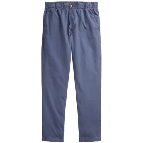 Chinos, male, , Size: L Elastic Waist Prepster Pants - Polo Ralph Lauren - Modalova