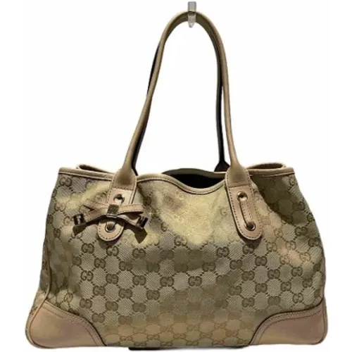 Pre-owned Tote Bags, female, , Size: ONE SIZE Pre-owned Canvas totes - Gucci Vintage - Modalova