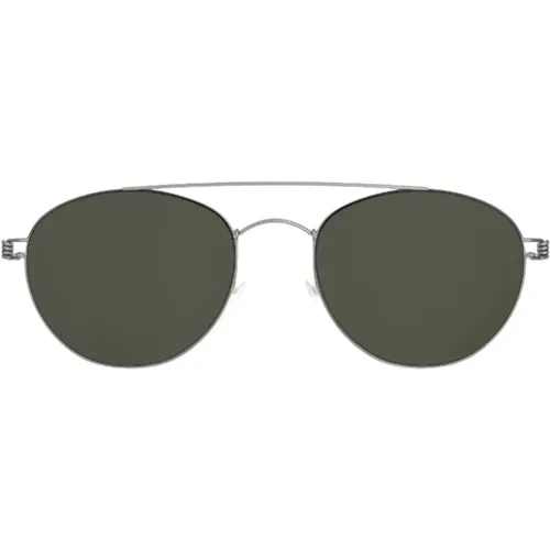 Minimalist Titanium Sunglasses , unisex, Sizes: ONE SIZE - Lindberg - Modalova