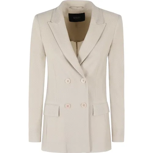 Blazers, female, , Size: XS Technical Mesh Jacket - Seventy - Modalova