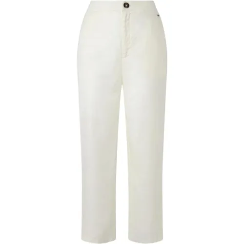 Womens Linen-Viscose Trousers , female, Sizes: XS - Pepe Jeans - Modalova