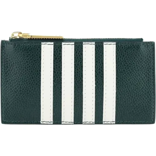 Klassische Leder Brieftasche , Damen, Größe: ONE Size - Thom Browne - Modalova