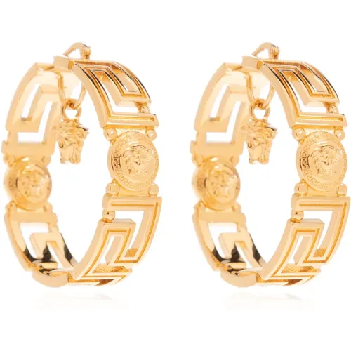 Greca earrings , female, Sizes: ONE SIZE - Versace - Modalova