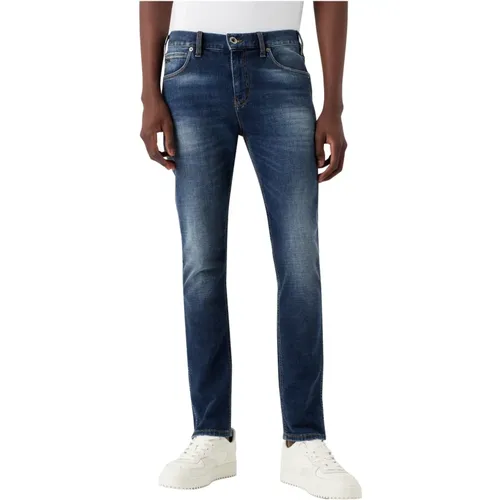 Straight Jeans, male, , Size: W31 Classic Straight Fit Jeans - Emporio Armani - Modalova