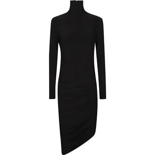 Turtle Neck Drape Kleid , Damen, Größe: S - Norma Kamali - Modalova