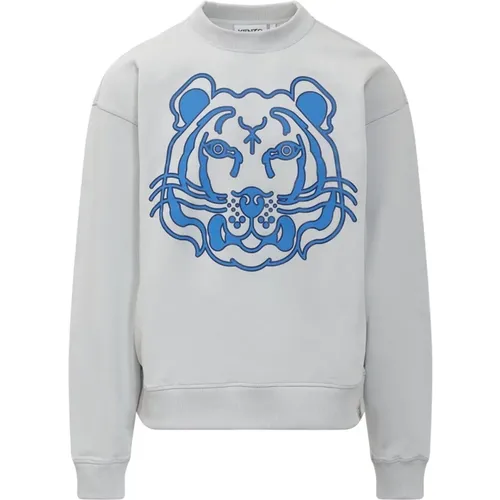Bedruckter Tiger Sweatshirt , Herren, Größe: XS - Kenzo - Modalova