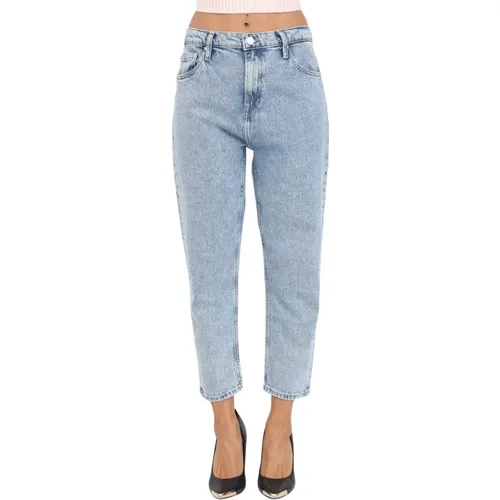 Helle Denim Boyfriend Jeans mit Logo Patch , Damen, Größe: W30 - Tommy Jeans - Modalova