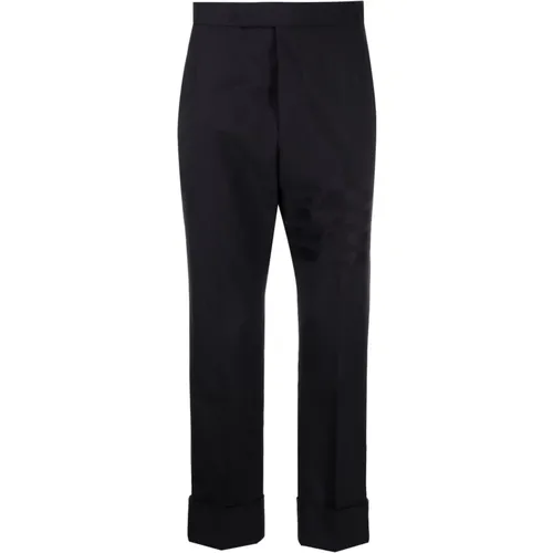 Backstrap Trouser in 4 Bar Plain Weave Suiting , male, Sizes: M - Thom Browne - Modalova