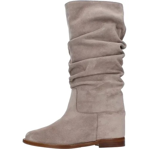 Stiefel Grau , Damen, Größe: 40 EU - Via Roma 15 - Modalova