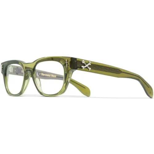 Glasses, unisex, , Size: ONE SIZE Stylish Olive Acetate Optical Frame - Cutler And Gross - Modalova