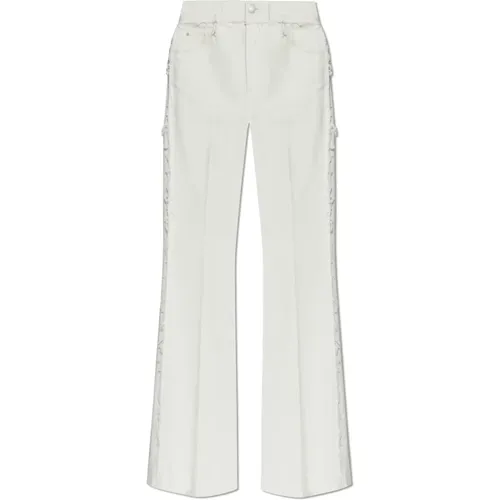 Boot-cut Jeans, female, , Size: W24 Jeans with raw finish - alexander mcqueen - Modalova