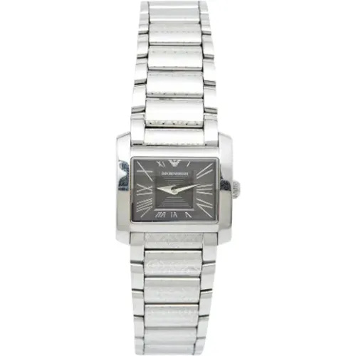 Pre-owned Watches, female, , Size: ONE SIZE Pre-owned Stainless Steel watches - Armani Pre-owned - Modalova