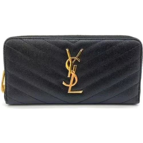 Pre-owned Leather wallets , female, Sizes: ONE SIZE - Yves Saint Laurent Vintage - Modalova