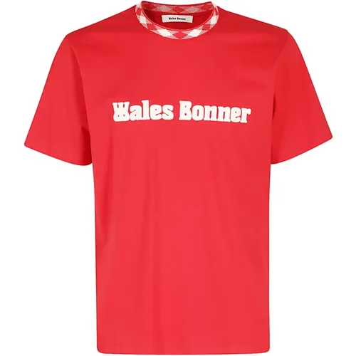 Klassisches Baumwoll-T-Shirt , Herren, Größe: XL - Wales Bonner - Modalova