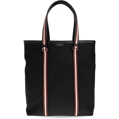 Tote Bags, male, , Size: ONE SIZE Code shopper bag - Bally - Modalova