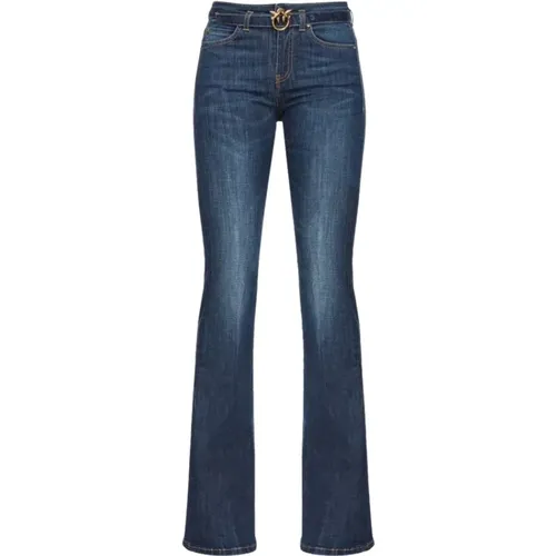 Flared Power Stretch Boot-Cut Jeans , female, Sizes: W25, W28, W26, W27, W30 - pinko - Modalova